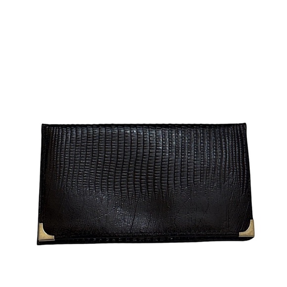 LIZARD SKIN EMBOSSED BI-FOLD LONG WALLET